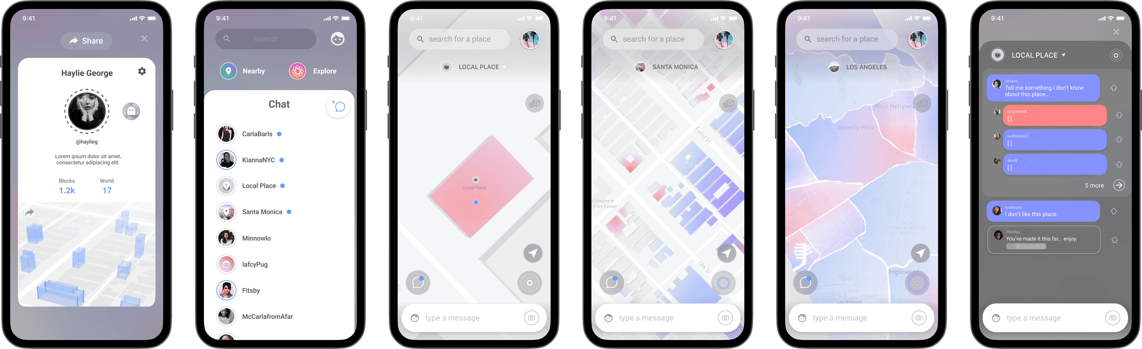 Location and profile exploration